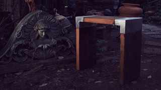 Casting Molten Metal On Wood With a Hungarian Design Master